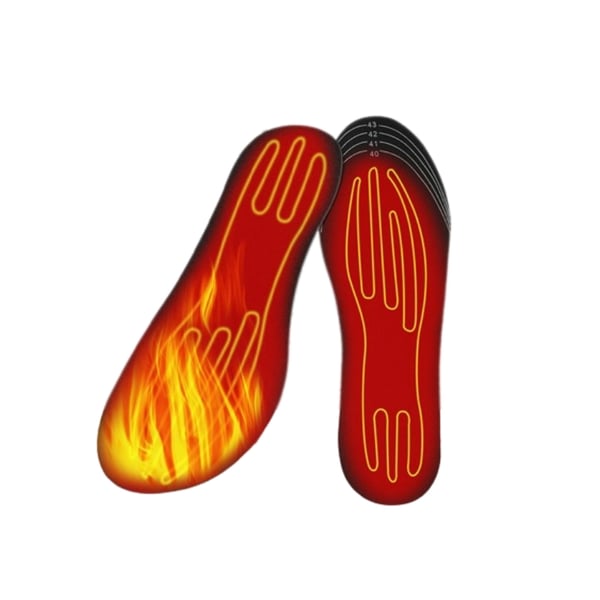 Oppvarmede innleggssåler med temperaturkontroll Black 35-41