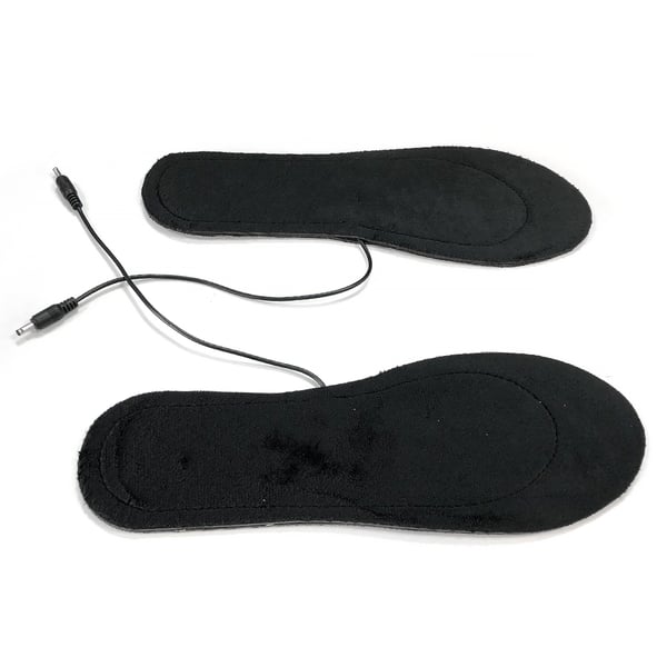 Oppvarmede innleggssåler med temperaturkontroll Black 35-41
