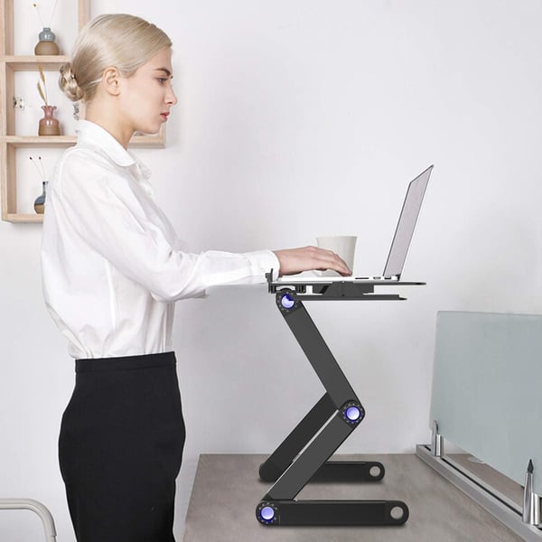 Smart justerbart laptopbord 17 tommer sort