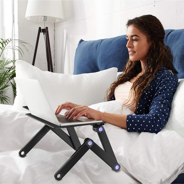 Smart justerbart laptopbord 17 tommer sort