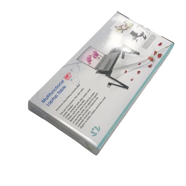Smart justerbart laptopbord 17 tommer sort