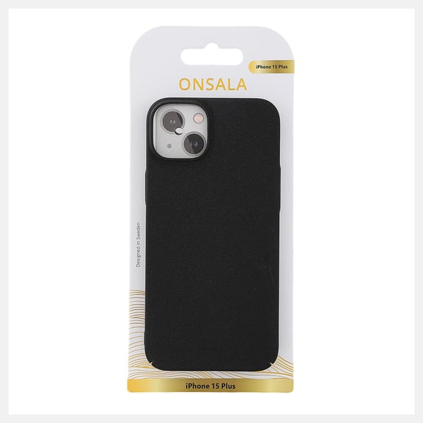 Mobilcover Ultra Slim Sand Burst Sort - iPhone 15 Plus