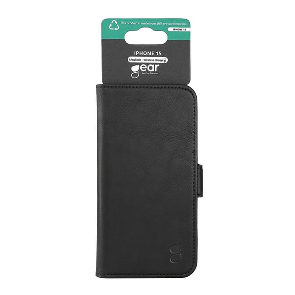 Wallet Case 3 kortrum Magseries Sort - iPhone 13/14/15