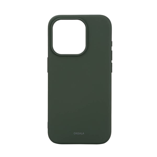 Mobildeksel med silikonfølelse MagSeries Olivengrønn - iPhone 15 Pro