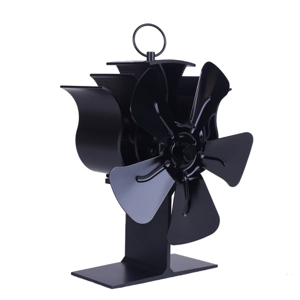 Komfyrvifte for bedre varmefordeling 5 blader Black