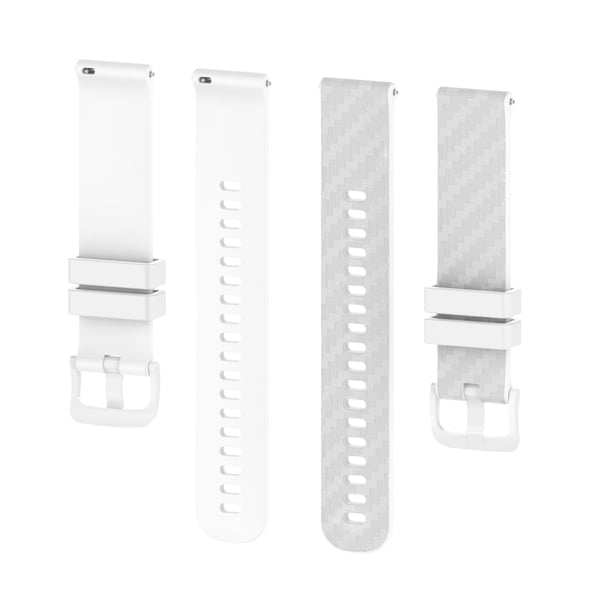 Silikonklokkerem for Garmin Vivoactive 4 / Venu White 20 mm