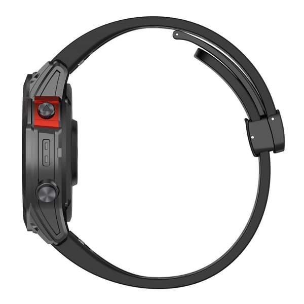 22mm silikonikellon ranneke Garmin Epix Pro 47mm/Fenix 7/Fenix 7 Prolle Black