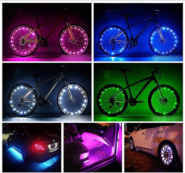 Lyslist med fjernkontroll LED RGB 2 m IP65