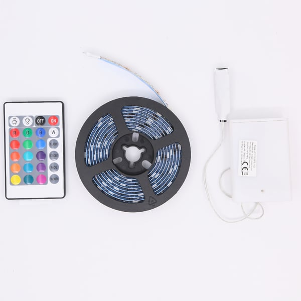 Lyslist med fjernkontroll LED RGB 2 m IP65