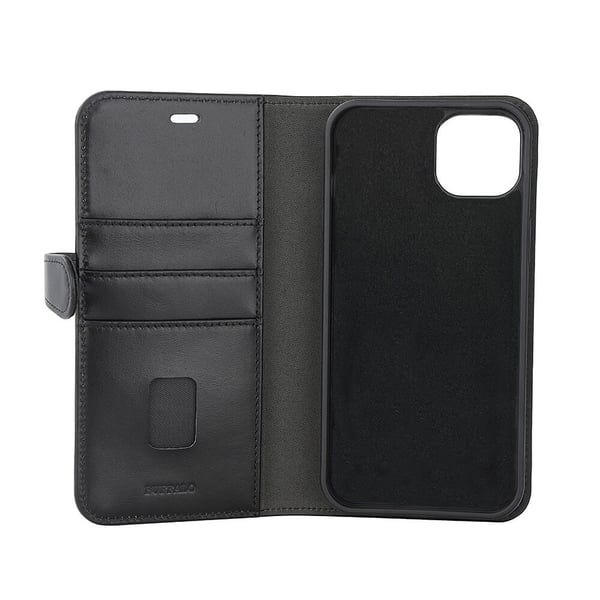 Wallet 2-i-1 3 Kort MagSeries Sort - iPhone 15 Plus