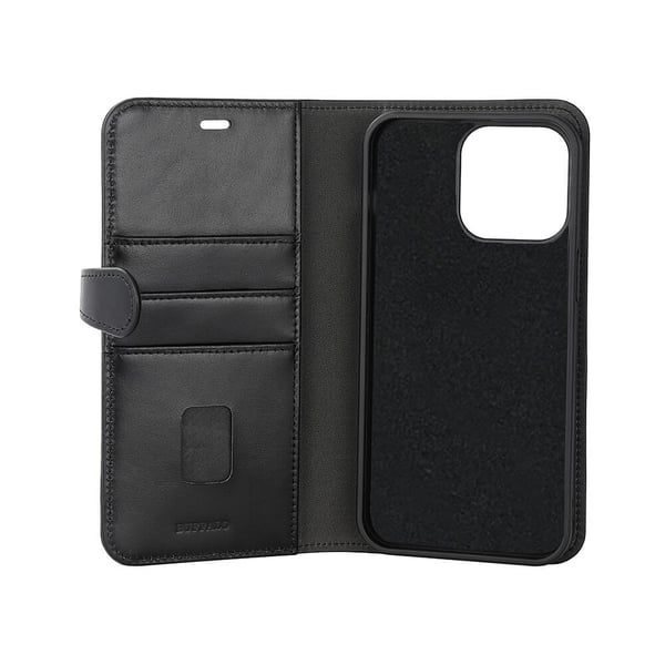 Wallet 2-i-1 3 Kort MagSeries Sort - iPhone 15 Pro Max