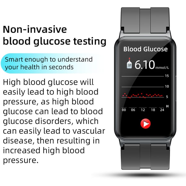Smartklokke med EKG/HRV, puls, ulike sportsmoduser White