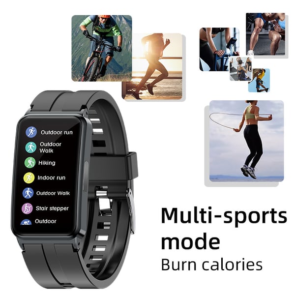 Smartklokke med EKG/HRV, puls, ulike sportsmoduser White