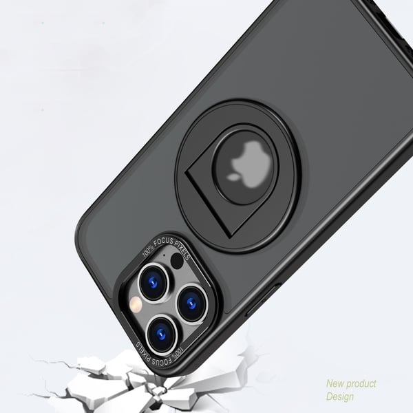 Magnetisk beskyttende telefontaske med usynlig stander til iPhone Blue iPhone 15 Plus
