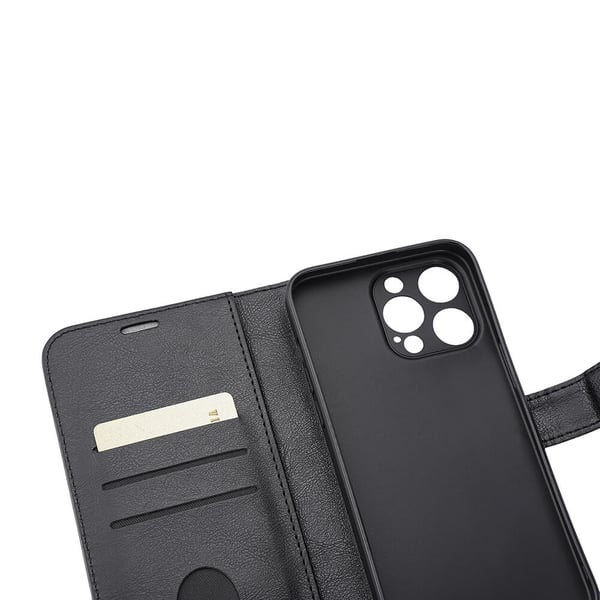 Mobilcover Strålningsbeskyttelse PU MagS RFID Sort - iPhone 15 Pro Max