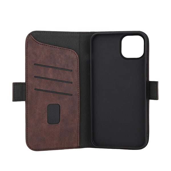 Wallet Case 3 kortrum Magseries Brun - iPhone 15 Plus
