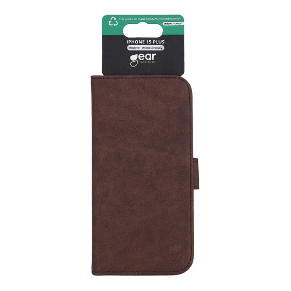 Wallet Case 3 kortrum Magseries Brun - iPhone 15 Plus
