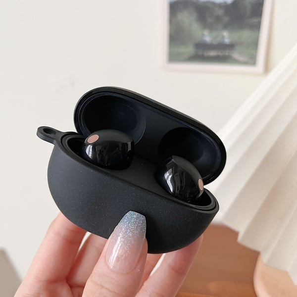 Bluetooth-øretelefoner ridsefast etui til Sony WF-1000XM5 Black