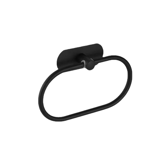 Håndkleholder for baderomsring, rustfritt stål Black