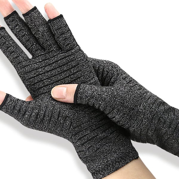 Halvfingerhandskar för Träning Grey M