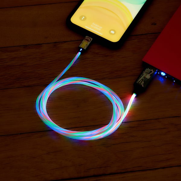 USB A till C Light-Up 1,2m Shock