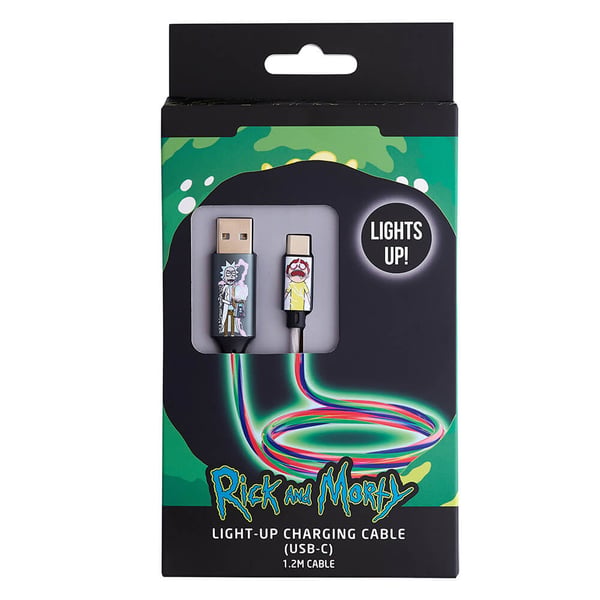 USB A till C Light-Up 1,2m Shock