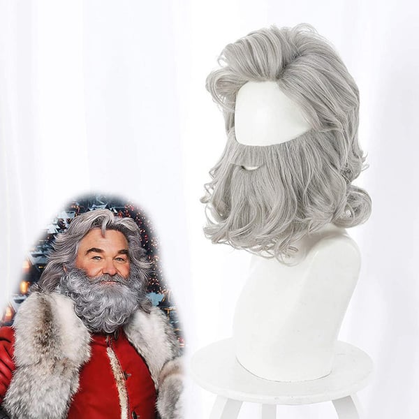 Nisseskæg og paryksæt til jul Grey