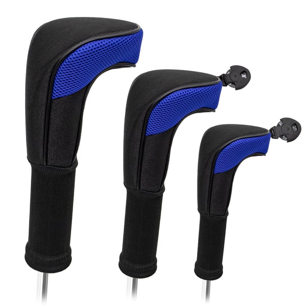Golfkøllehodedeksler for UT, fairway wood, driver 3-pack Grey