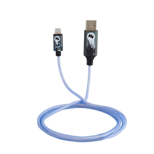 USB A til Lightning Light-Up 1.2m MFI Bat Logo