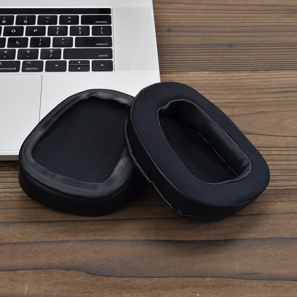 Erstatningsørepuder med Memory Foam ørepudebetræk til Logitech G633/G933 Black