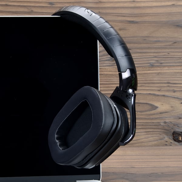 Erstatningsørepuder med Memory Foam ørepudebetræk til Logitech G633/G933 Black