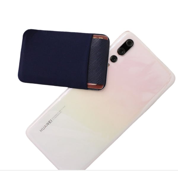 Mobiltelefonkortholder lommeklistremerke Stretchy lycra for baksiden av telefonen Blue