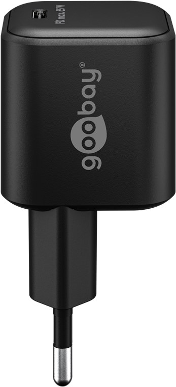 USB-C™ PD GaN hurtiglader Nano (65W) svart