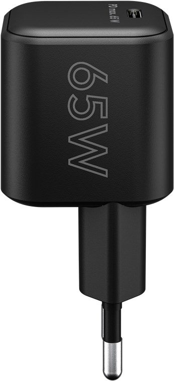 USB-C™ PD GaN hurtiglader Nano (65W) svart