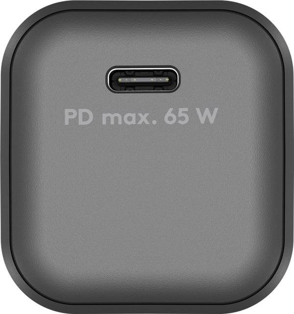 USB-C™ PD GaN hurtiglader Nano (65W) svart