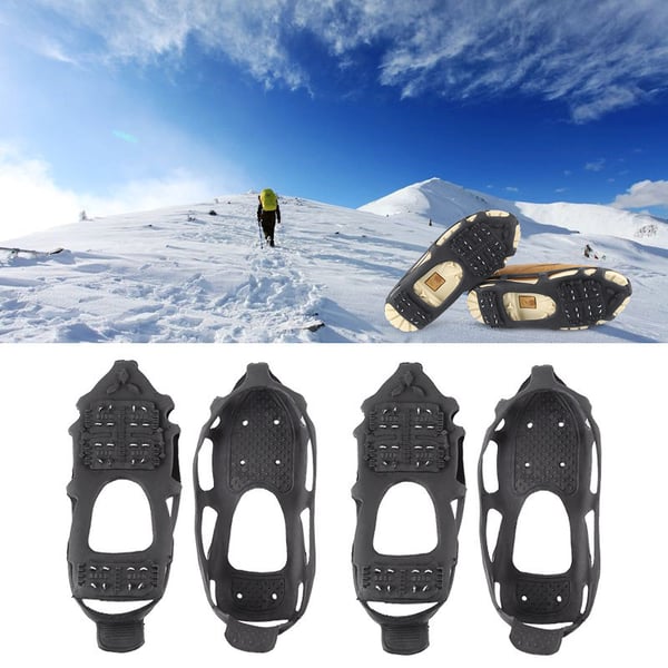 Sklisikker beskyttelse for sko, stegjern for vintersko Black XL / 46-48
