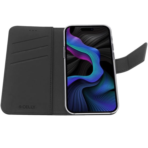 Wally Wallet Case iPhone 15 Sort