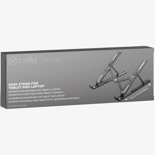 SWMAGICSTAND2 Bærbart bordstativ for laptop/nettbrett maks 15,6" Sort