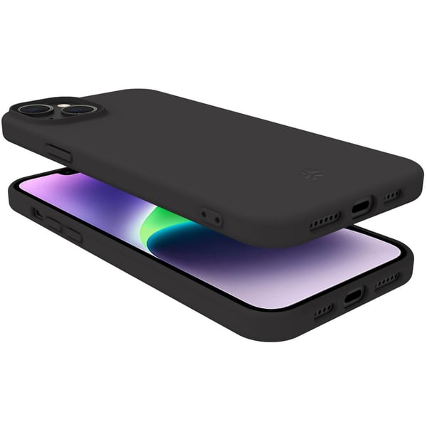 Cromo Soft kumikotelo iPhone 15 Plus Black