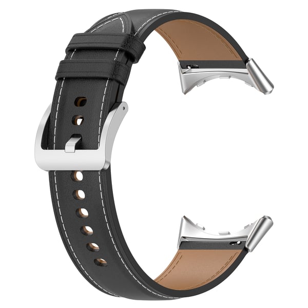 Klokkerem i ekte skinn 20 mm for Google Pixel Watch 1/2 Black