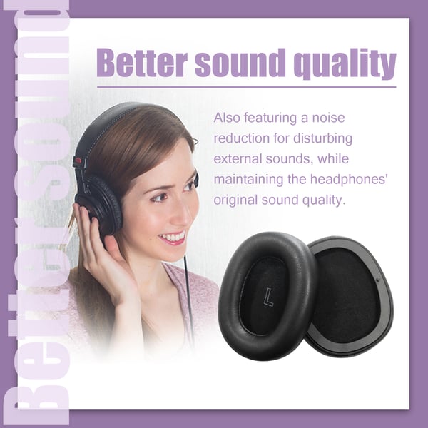 Øreputer til B&O Beoplay H95 saueskinn 1 par Black