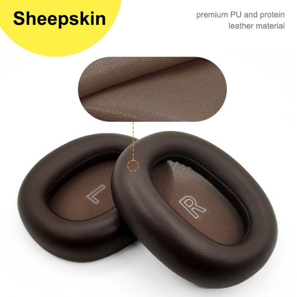 Øreputer til B&O Beoplay H95 saueskinn 1 par Brown