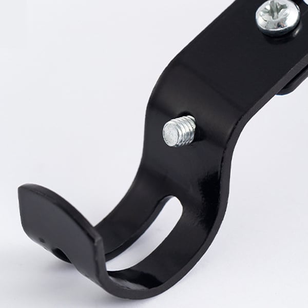 Justerbare gardinstangbraketter, enkel montering av gardinstangholdere Black