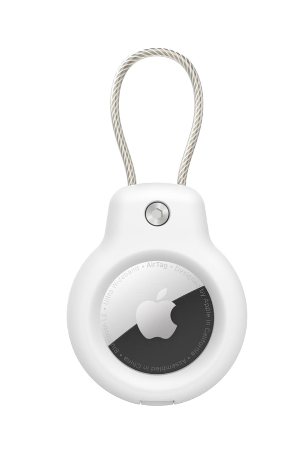 Etui med ledningskabel til Apple AirTag White