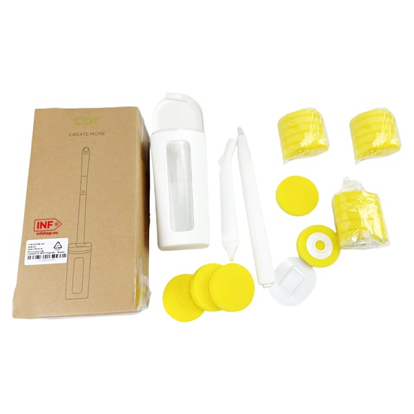 Engangstoiletskålsbørste med refill til toiletstav (Wand+20 refills) Lemon flavor