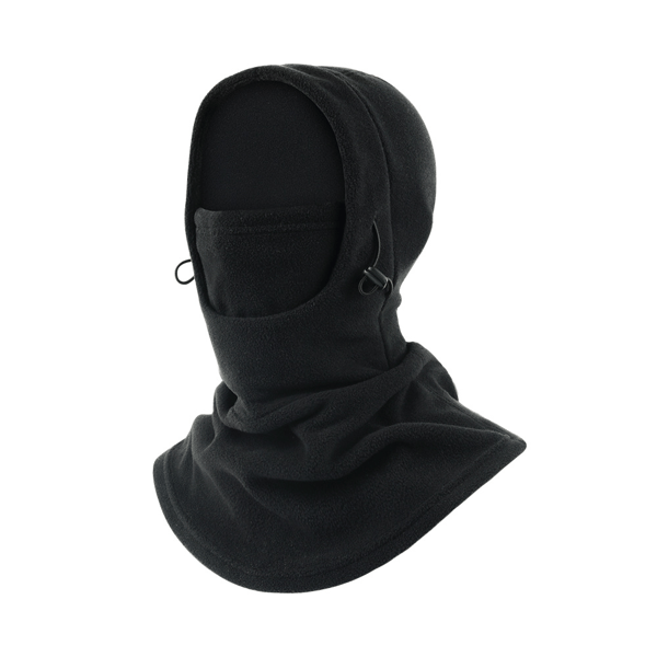 Vinter balaclava hætte hat ansigtsmaske, ski maske, ansigtsdæksel Black