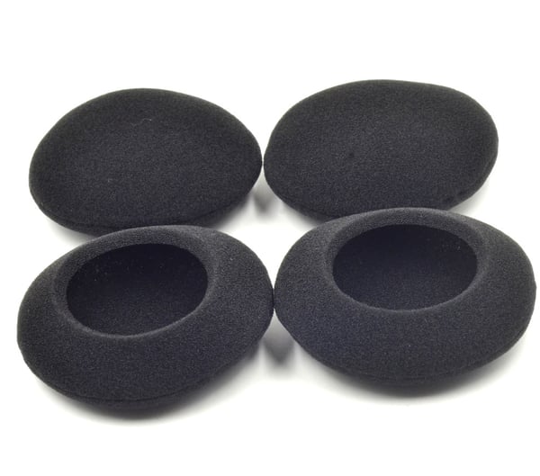 5 par øreputer for øretelefoner Black 48mm