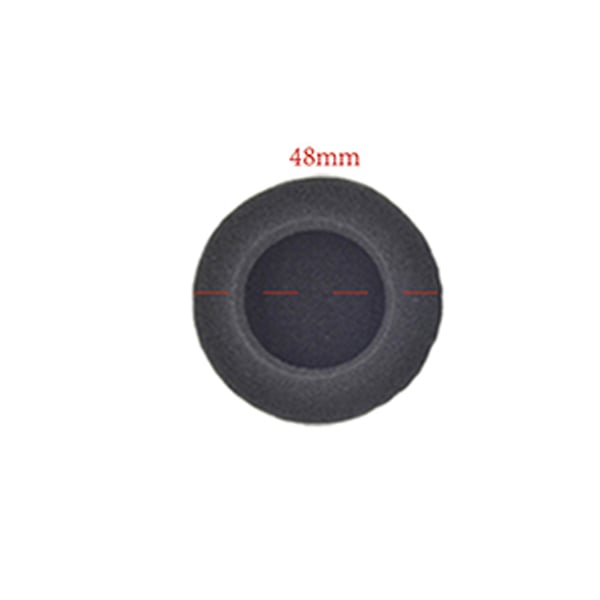 5 par øreputer for øretelefoner Black 48mm