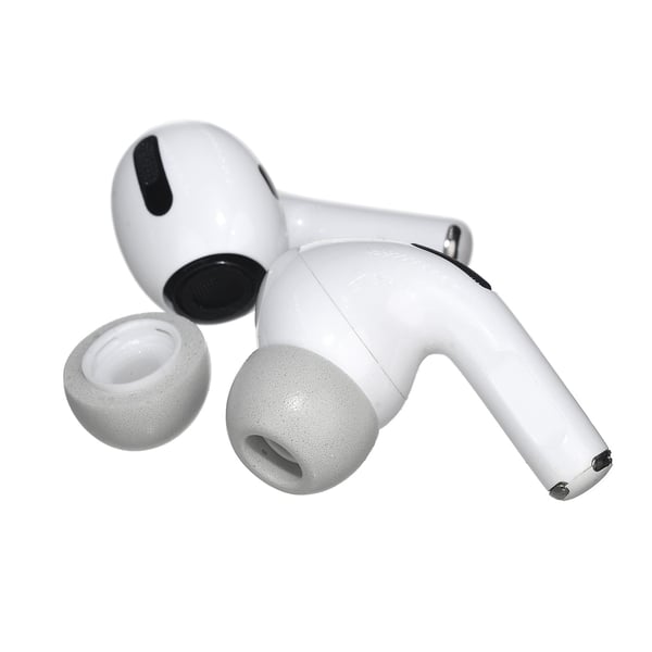 Erstatningsøretips av minneskum for Airpods Pro Headphones 3 par Grey