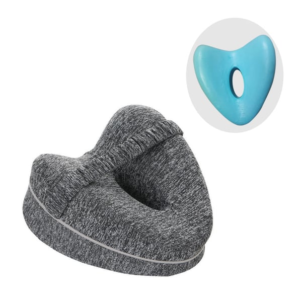 Hjärtformad Ergonomisk Benkudde - Ortopedisk Kudde Gray